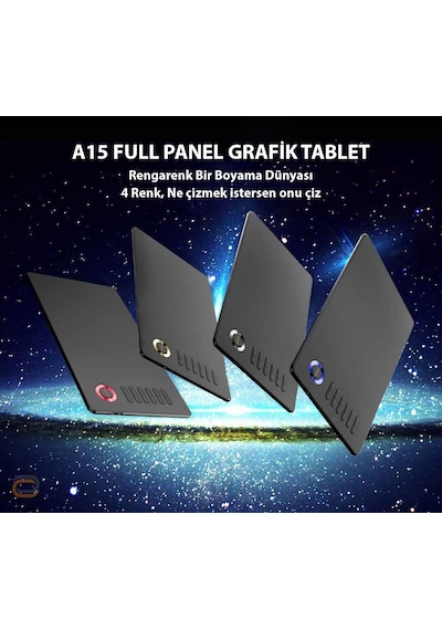 Veikk A15 8192 Levels Zoom Uyumlu 5080LPI Grafik Tablet + Kalem