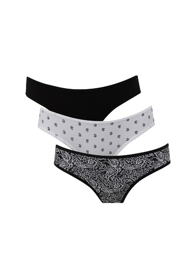 Fall In Love Desenli 3'lü Paketli Slip Külot E2481ax24wn Renkli10