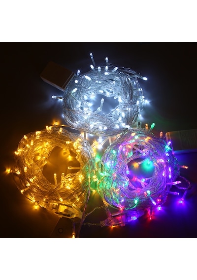 Animasyonlu / 100 Ampullü Pirinç Led Işık Yılbaşı Işığı 10 Metre