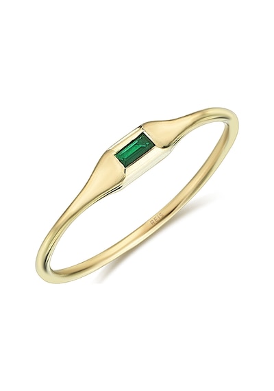 Reis Kuyumculuk T9323 Tiny Line Green Altın Yüzük