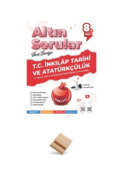 Nartest Lgs 8. Sınıf Altın Sorular İnkılap Tarihi Soru Bankası + Telefon Standı