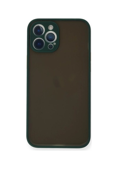 İphone 12 Pro Kılıf Montreal Silikon Kapak - Yeşil