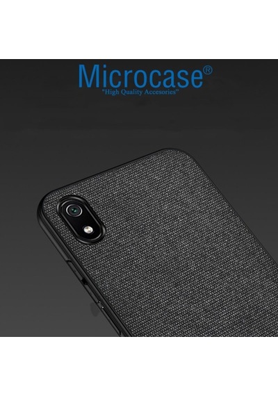 Microcase Xiaomi Redmi 7A Fabrik Serisi Kumas & Deri Desen Kilif 396770421