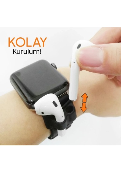 Ally Apple AirPods Uyumlu Silikon Saat Tutucu- 5775 Standart