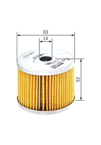 BOSCH 1457431028 Mazot Filtresi CLIO I 91-98 / Cx I II 75-79 305 I II 1.9D