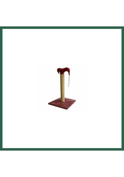 Bedspet İnce Kedi Tırmalama Tahtası 50 Cm Bordo Bzs01