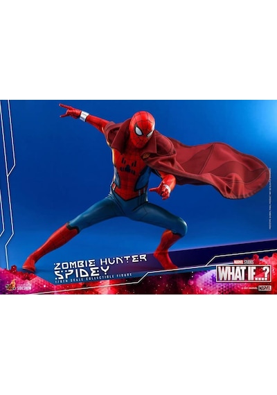 Hot Toys Zombie Hunter Spidey Sixth Scale Figure TMS38 - 909046 / Marvel Comics / What If…?