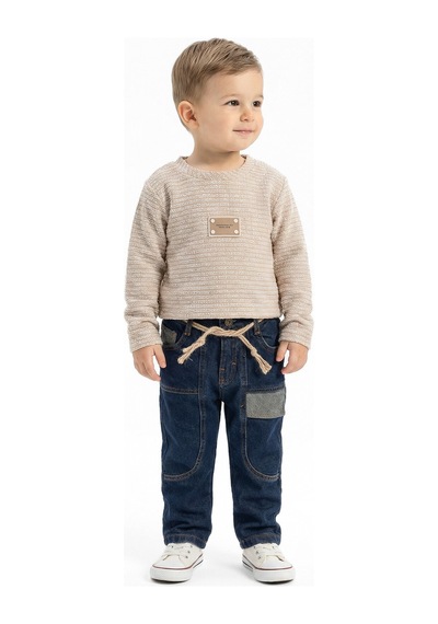 Xo Kids Erkek Çocuk 3lu Alt Üst Takım 1-5 Yaş 6227 Camel