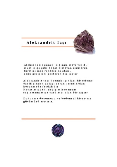Sky Diamond Taş Detaylı Aleksandrayt Taşlı Gümüş Lüks Takı Seti