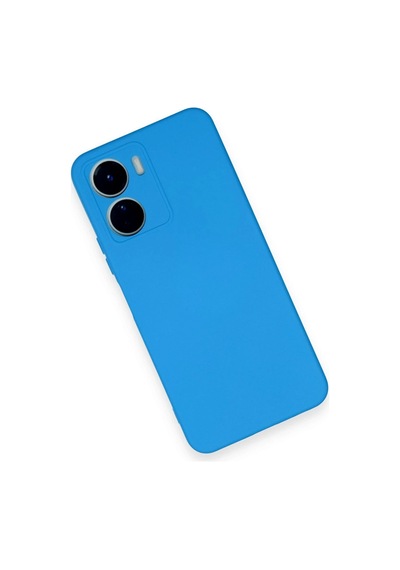 Newface - 307 - Vivo Y16 Kılıf Nano İçi Kadife Silikon - Matxzngz - - Mavi