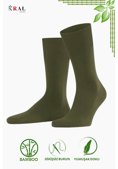 Kral Socks Bambu Erkek Soket Düz Uzun Çorap Klasik Yazlık Dikişsiz 6'lı Premium Set Asorti3 Kral Socks Bambu Erkek Soket Düz Uzun Çorap Klasik Yazlık Dikişsiz 6'lı Premium Set Asorti3