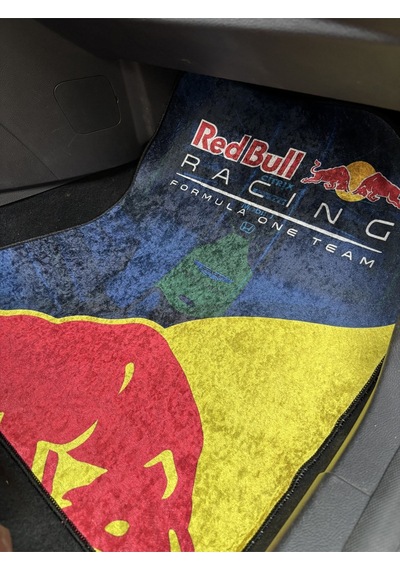 Lüx Oto Halı Paspas Desenli Yıkanabilir Unıversal Her Araca Uyumlu Redbulll