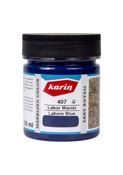 Karin Ebru Boyası 105ml - Lahor Mavisi 407 Sku: Zeusstk7a04615e8c