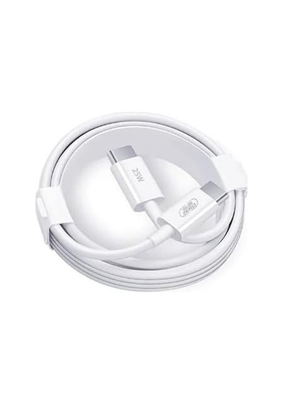 Type C To Type C Şarj Kablosu 30w 2 Metre Uzun Pd Çift Taraflı Usb C Hızlı Şarj Ve Data Kablosu Beyaz