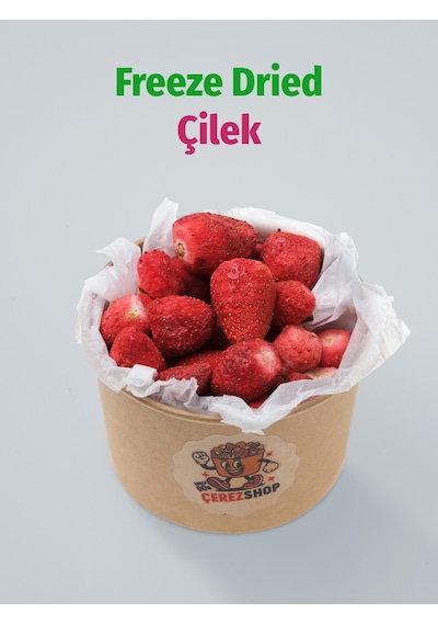 Çilek Kuru Meyve Cipsi Dondurularak Kurutulmuş Freeze Dried Çilek %100 Doğal Glutensiz Atıştırmalık 20g 20 G