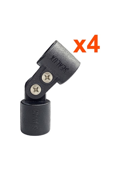 Tekne Tente Ayağı Orta Mafsal 22mm Siyah 4 Adet
