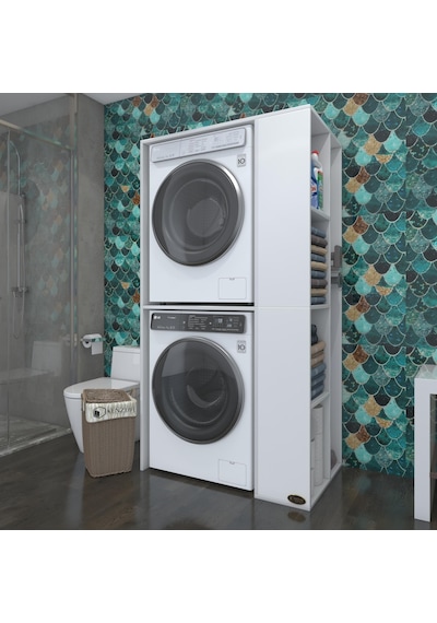 Kenzlife Çamaşır-Kurutma Makinesi Dolabı Demyan Byz 180*090*60 Ba Çok Renkli