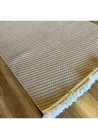 Hoom Rugs Dizayn 1063 Vizon Yumuşak Dokulu Desensiz İskandinav Halı Vizon