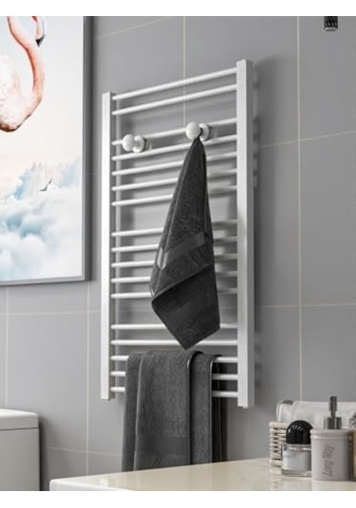 Radyatör Askısı, Banyo Askısı, Bornoz Askısı, Kolay Kurulum, Havlu Kıyafet Askısı, Banyo Kurutmalık Beyaz Siyah