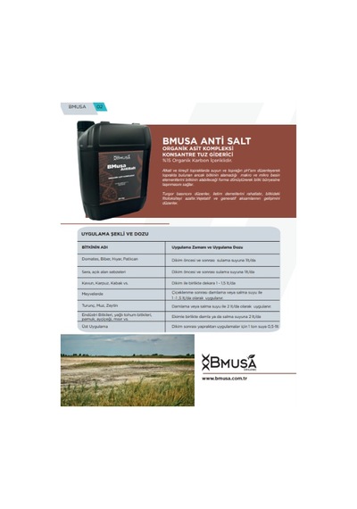 Bmusa Antisalt Organik Asit Kompleksi 5kg 5 KG