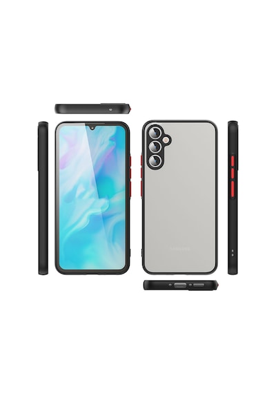 Zore Galaxy Uyumlu A34 Kılıf Hux Kapak - Lacivert Lacivert