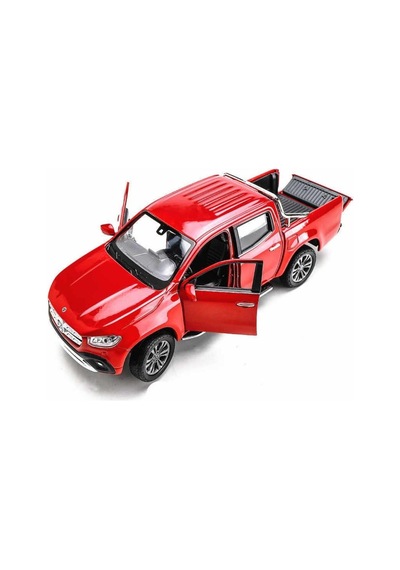 Welly Koleksiyon 1 / 24 Ölçek Mercedes X Class Kırmızı Arazi Aracı Model Metal Araba Çok Renkli