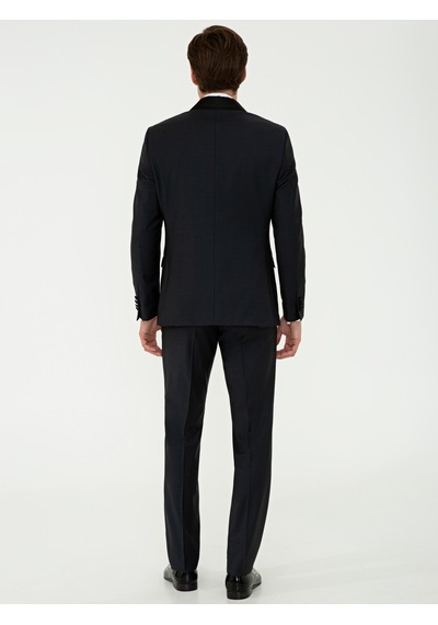 Cacharel Siyah Slim Fit Smokin Damatlık