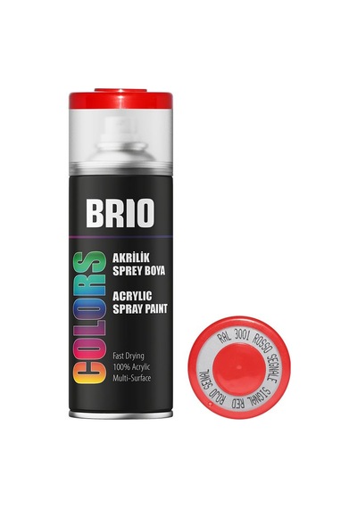 Brio Sprey Boya Akrilik Sinyal Kırmızı 400 ML