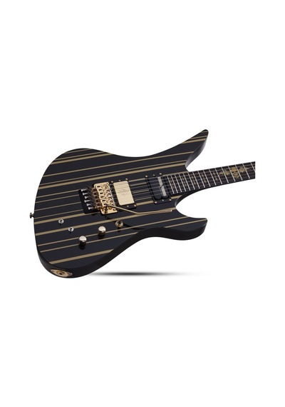 Schecter Synyster Custom Fr Elektro Gitar (Gloss Black & Gold