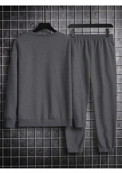 Erkek Düz Eşofman Takımı Sweatshirt Jogger - Antrasit Oversize Şardonlu Bisiklet Yaka Antrasit Erkek Düz Eşofman Takımı Sweatshirt Jogger - Antrasit Oversize Şardonlu Bisiklet Yaka Antrasit