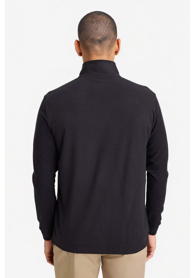 Defacto Defactofit Standart Fit Dik Yaka Yarım Fermuarlı Polar Sporcu Sweatshirt F2302ax25wnbk81 Siyah
