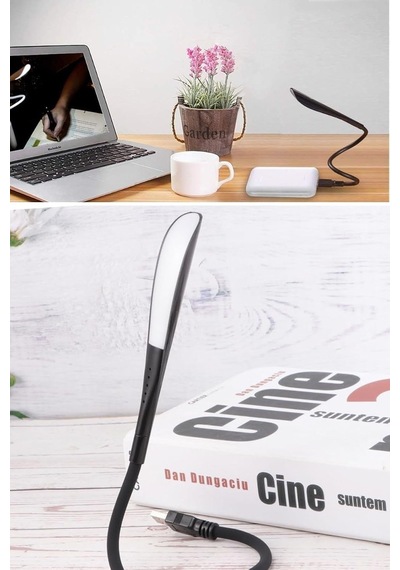 Tr Usb Girişli 14 Ledli 3 Kademeli Dokunmatik Masa/kitap Okuma Lambası Ledi Siyah Genel