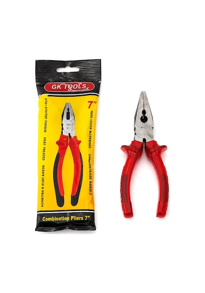 Gk Tools Kargaburnu 7 İnç 180 Mm - Kırmızı Şeffaf Saplı- 6'li Paket Diğer