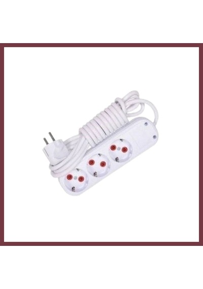Storeşahin Sade 3'li Priz 3 M Shn0720