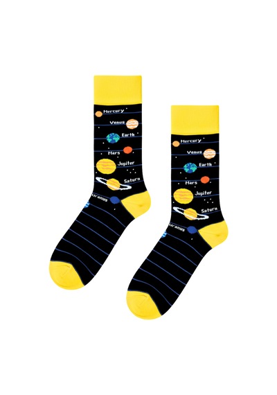 Carnaval Socks Gezegenler Desenli Renkli Çorap Çok Renkli
