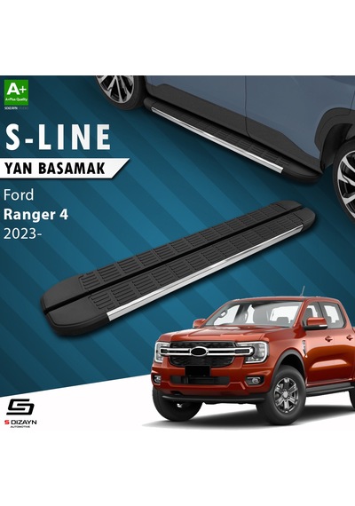 S-dizayn Ford Ranger 4 S-line Krom Yan Basamak 203 Cm 2023 Üzeri A+ Kalite