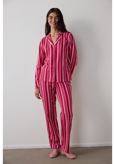 Penti Fuşya Bloom Stripes Gömlek Pantolon Pijama Takımı Pnmeqow425sk-fc3 Fuşya Penti Fuşya Bloom Stripes Gömlek Pantolon Pijama Takımı Pnmeqow425sk-fc3 Fuşya