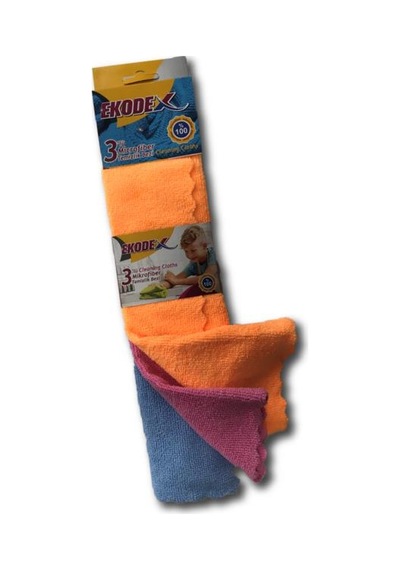 Ekodex Mikrofiber Temizlik Bezi 3'lü
