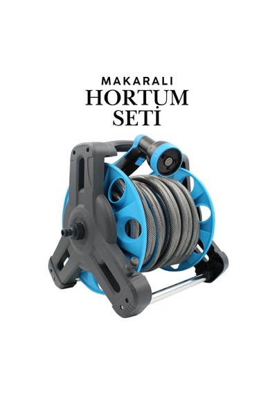 Makaralı Hortum Seti 20 Metre Bahçe Sulama Ve Araç Yıkama Seti 1/2 İnç Bahçe Ve Oto Yıkama Seti