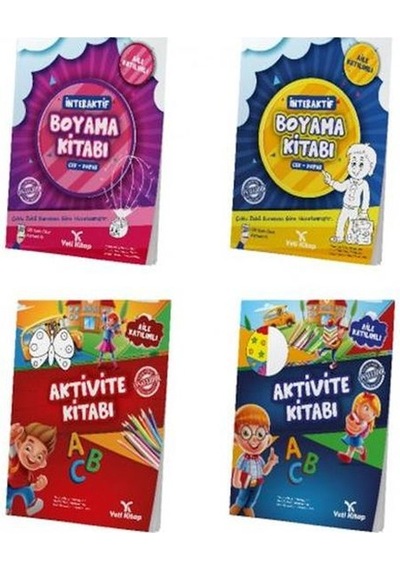 Okul Öncesi Aktivite Seti 4-6 Yaş  (4 Kitap)