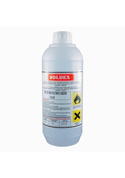Soldex Sr-33 Temizlik Gerektirmeyen Sıvı No Clean Liquid Flux - 1l