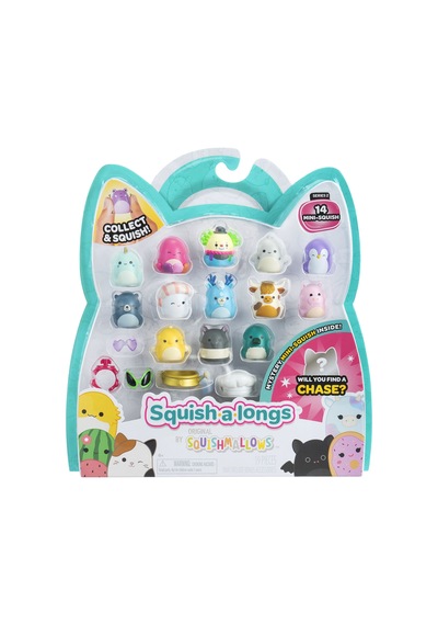 Squish-a-longs 14 Figür + Yüzük Set Seri 2 Al0030