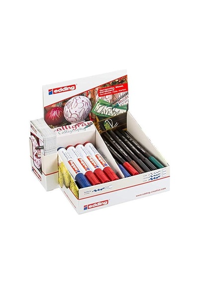 4 51538 Calligraphy Xmas Ekran Pen Ve Marker, 38 Parça, Karton, 180 X 90 X 200 Mm