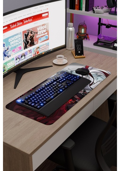 Arlecchino Genshin Impact Anime Gacha V1 - 70x30 Xl Gaming Mouse Pad Fare Altlığı
