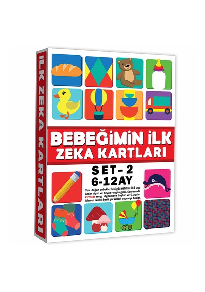 Dıytoy Eğitici Kartlar 6-12 Ay Erken Eğitim Zeka Kartı