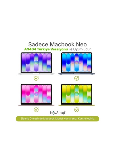 Novstrap Apple MacBook Neo 13 İnç A3404 A18 İle Uyumlu Ekran Koruyucu Parlak Nano Film Ultra İnce Hd