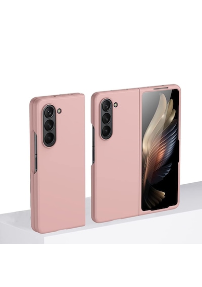 Microcase Samsung Galaxy Z Fold 7 İle Uyumlu Mat Yüzey Sert Plastik Kılıf - Al8848 Pembe