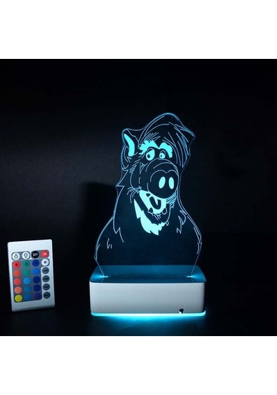 Özel Tasarım Alf 3D Led Lamba