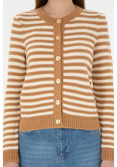 U.s. Polo Assn. Kadın Camel Hırka Triko 50297119-vr015 Camel