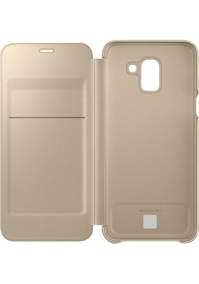 Galaxy J6 2018 İle Uyumlu Wallet Cover Kılıf Altın Ef-wj600cfegww Gold